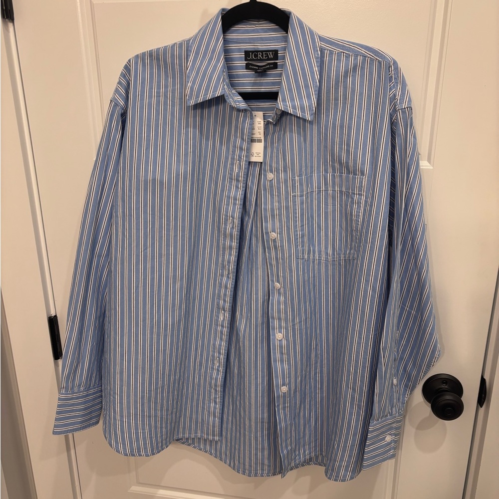 NWT J.Crew Étienne Oversized Shirt in Stripe